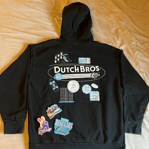 Dutch Bros Graphic Hoodie - Black - Large